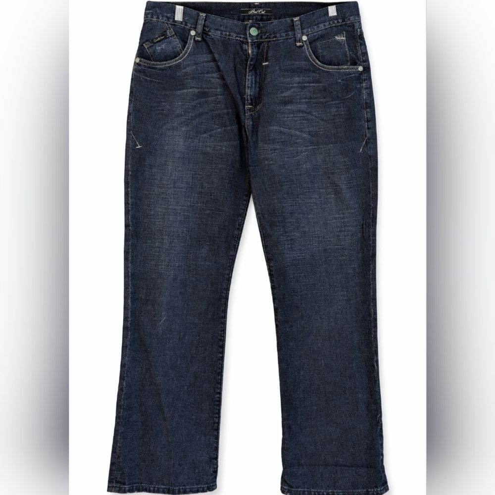 Marc Ecko Bootcut Jeans Women’s 34 Skull Button Streetwear Cyber Grunge Edgy Y2K